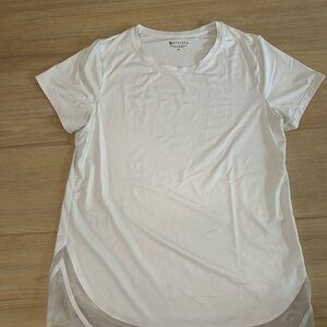 Athleta Women's Cream Short Sleeve Tee